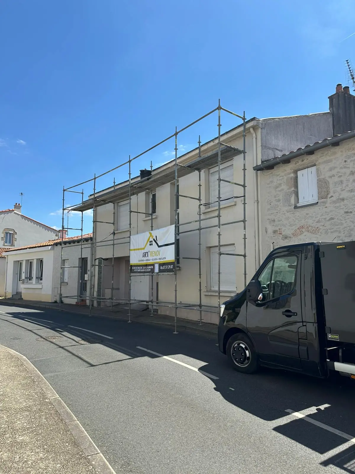 Début de chantier isolation clisson